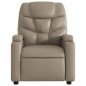 vidaXL Poltrona Reclinabile Cappuccino in Similpelle