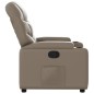 vidaXL Poltrona Reclinabile Cappuccino in Similpelle