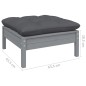 vidaXL Set Divani da Giardino 5 pz con Cuscini Legno Massello di Pino vidaXL Set Divani da Giardino 5 pz con Cuscini Legno Massello di Pino