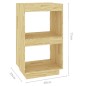 Libreria 40x35x71 cm in Legno Massello di Pino Libreria 40x35x71 cm in Legno Massello di Pino