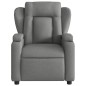 vidaXL Poltrona Reclinabile in Tessuto Grigio Scuro
