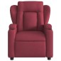 vidaXL Poltrona Reclinabile in Tessuto Rosso Vino