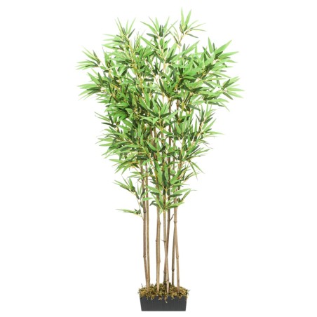 vidaXL Albero Bambù Artificiale 1288 Foglie 180 cm Verde