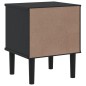 vidaXL Comodino SENJA Nero Aspetto Rattan 40x35x48 cm in Legno di Pino vidaXL Comodino SENJA Nero Aspetto Rattan 40x35x48 cm in Legno di Pino