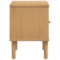 vidaXL Comodino SENJA Marrone Aspetto Rattan 40x35x48 cm in Legno Pino vidaXL Comodino SENJA Marrone Aspetto Rattan 40x35x48 cm in Legno Pino