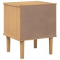 vidaXL Comodino SENJA Marrone Aspetto Rattan 40x35x48 cm in Legno Pino vidaXL Comodino SENJA Marrone Aspetto Rattan 40x35x48 cm in Legno Pino