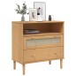 vidaXL Credenza SENJA Aspetto Rattan Marrone 80x40x80 cm Massello Pino vidaXL Credenza SENJA Aspetto Rattan Marrone 80x40x80 cm Massello Pino
