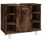 Armadietto Bagno Rovere Fumo 60x32x53,5 cm in Legno Multistrato Armadietto Bagno Rovere Fumo 60x32x53,5 cm in Legno Multistrato