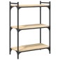 vidaXL Libreria 3 Ripiani Rovere Sonoma 60x30x86 cm Legno Multistrato vidaXL Libreria 3 Ripiani Rovere Sonoma 60x30x86 cm Legno Multistrato