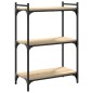 vidaXL Libreria 3 Ripiani Rovere Sonoma 60x30x86 cm Legno Multistrato vidaXL Libreria 3 Ripiani Rovere Sonoma 60x30x86 cm Legno Multistrato