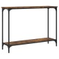 vidaXL Tavolino Consolle Rovere Fumo 101x30,5x75 cm Legno Multistrato