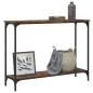 vidaXL Tavolino Consolle Rovere Fumo 101x30,5x75 cm Legno Multistrato
