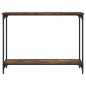vidaXL Tavolino Consolle Rovere Fumo 101x30,5x75 cm Legno Multistrato