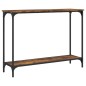 vidaXL Tavolino Consolle Rovere Fumo 101x30,5x75 cm Legno Multistrato
