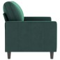 vidaXL Divano a 2 Posti Verde Scuro 120 cm in Velluto vidaXL Divano a 2 Posti Verde Scuro 120 cm in Velluto