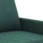 vidaXL Divano a 2 Posti Verde Scuro 120 cm in Velluto vidaXL Divano a 2 Posti Verde Scuro 120 cm in Velluto