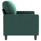 vidaXL Divano a 2 Posti Verde Scuro 140 cm in Velluto vidaXL Divano a 2 Posti Verde Scuro 140 cm in Velluto