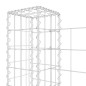 vidaXL Cesto Gabbione a U con 8 Pali in Ferro 860x20x100 cm vidaXL Cesto Gabbione a U con 8 Pali in Ferro 860x20x100 cm