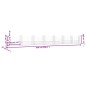vidaXL Cesto Gabbione a U con 8 Pali in Ferro 860x20x100 cm vidaXL Cesto Gabbione a U con 8 Pali in Ferro 860x20x100 cm