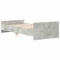 vidaXL Giroletto Grigio Cemento 90x190 cm in Legno Multistrato