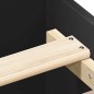 vidaXL Giroletto Nero 90x190 cm in Legno Multistrato