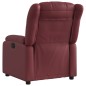 vidaXL Poltrona Reclinabile Rosso Vino in Similpelle