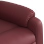 vidaXL Poltrona Reclinabile Rosso Vino in Similpelle