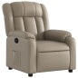 vidaXL Poltrona Reclinabile Cappuccino in Similpelle