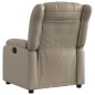 vidaXL Poltrona Reclinabile Cappuccino in Similpelle