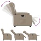 vidaXL Poltrona Reclinabile Cappuccino in Similpelle