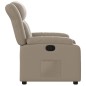 vidaXL Poltrona Reclinabile Cappuccino in Similpelle