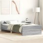 vidaXL Giroletto Grigio Sonoma 100x200 cm in Legno Multistrato