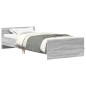 vidaXL Giroletto Grigio Sonoma 100x200 cm in Legno Multistrato