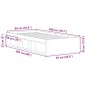 vidaXL Giroletto Bianco 90x200 cm vidaXL Giroletto Bianco 90x200 cm