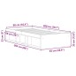 vidaXL Giroletto Rovere Marrone 90x200 cm vidaXL Giroletto Rovere Marrone 90x200 cm