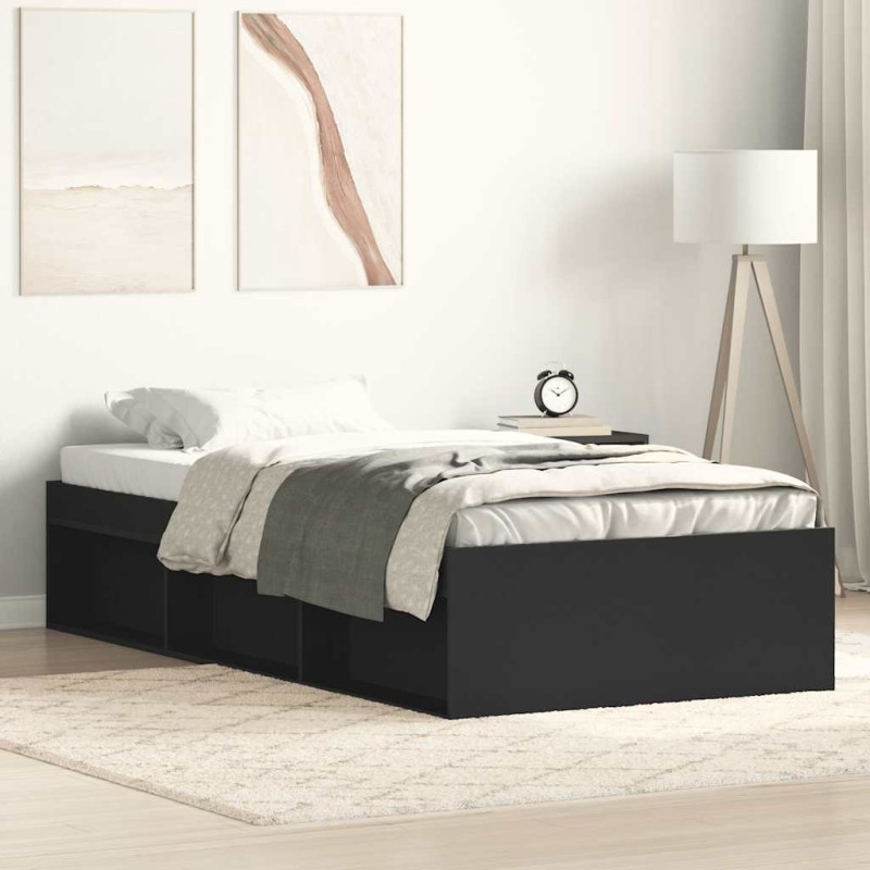 vidaXL Giroletto Nero 90x190 cm vidaXL Giroletto Nero 90x190 cm
