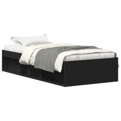 vidaXL Giroletto Nero 90x190 cm