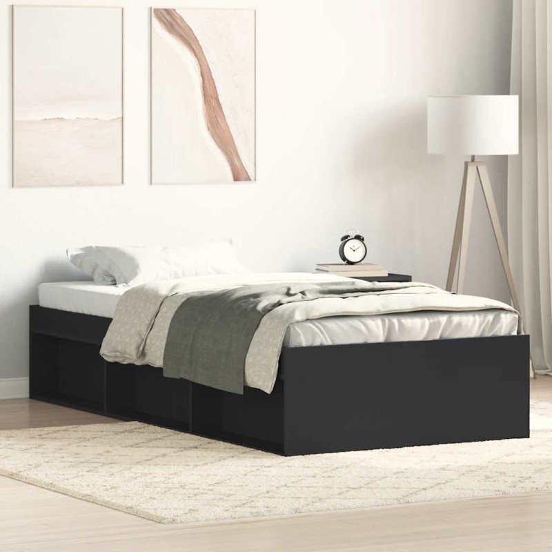 vidaXL Giroletto Nero 100x200 cm