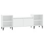 Mobile Porta TV Bianco 160x35x55 cm in Legno Multistrato Mobile Porta TV Bianco 160x35x55 cm in Legno Multistrato