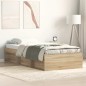 vidaXL Giroletto Rovere Sonoma 75x190 cm Small Single vidaXL Giroletto Rovere Sonoma 75x190 cm Small Single