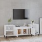 Mobile Porta TV Bianco 160x35x55 cm in Legno Multistrato Mobile Porta TV Bianco 160x35x55 cm in Legno Multistrato