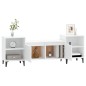 Mobile Porta TV Bianco 160x35x55 cm in Legno Multistrato Mobile Porta TV Bianco 160x35x55 cm in Legno Multistrato