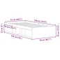 vidaXL Giroletto Bianco 75x190 cm Small Single vidaXL Giroletto Bianco 75x190 cm Small Single
