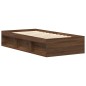 vidaXL Giroletto Rovere Marrone 75x190 cm Small Single vidaXL Giroletto Rovere Marrone 75x190 cm Small Single