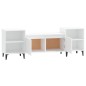 Mobile Porta TV Bianco 160x35x55 cm in Legno Multistrato Mobile Porta TV Bianco 160x35x55 cm in Legno Multistrato