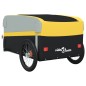 vidaXL Rimorchio da Bici Nero e Giallo 45 kg in Ferro vidaXL Rimorchio da Bici Nero e Giallo 45 kg in Ferro