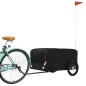 vidaXL Rimorchio da Bici Nero 45 kg in Ferro vidaXL Rimorchio da Bici Nero 45 kg in Ferro