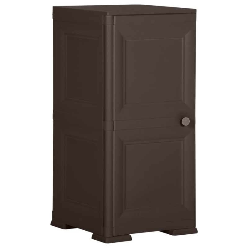 Armadietto in Plastica 40x43x85,5 cm Effetto Legno Marrone Armadietto in Plastica 40x43x85,5 cm Effetto Legno Marrone