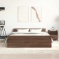 vidaXL Giroletto con Testiera e Pediera Rovere Marrone 140x190 cm vidaXL Giroletto con Testiera e Pediera Rovere Marrone 140x190 cm