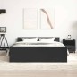 vidaXL Giroletto con Testiera e Pediera Nero 140x190 cm vidaXL Giroletto con Testiera e Pediera Nero 140x190 cm